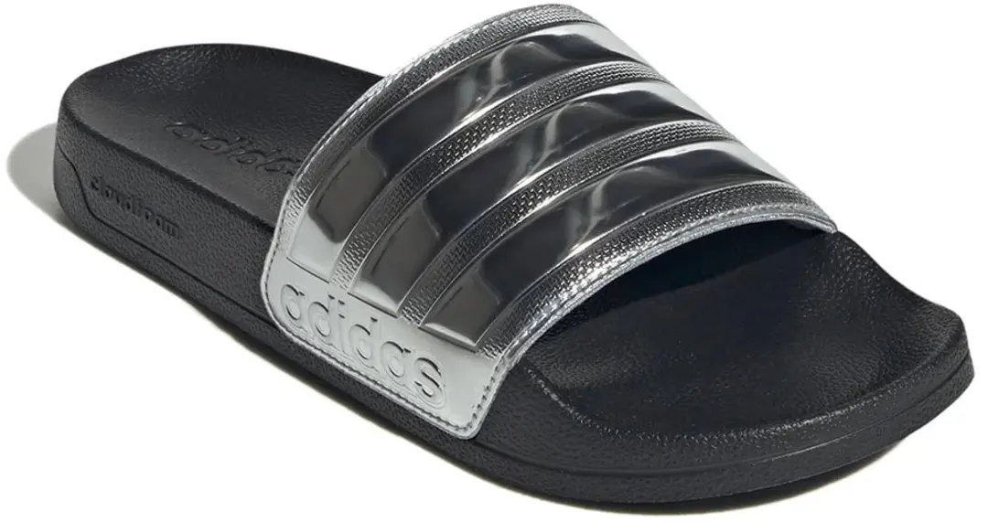 Adidas Adilette Shower Slippers - Slides 40.5 - Zwart/Zilver - afbeelding 4 van 4