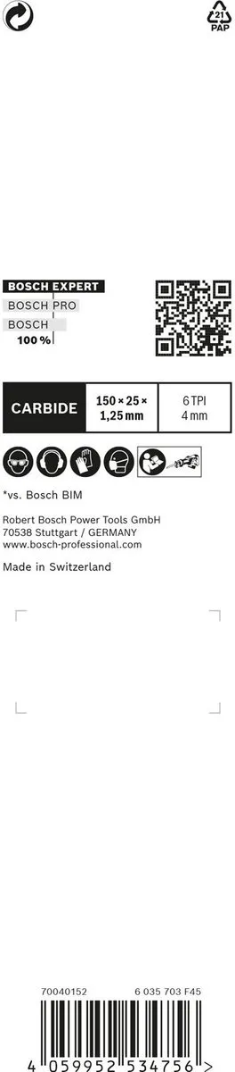 Bosch Professional S956DHM Reciprozaagblad Window Demolition - Metaal/Hout/Kunststof - afbeelding 6 van 6