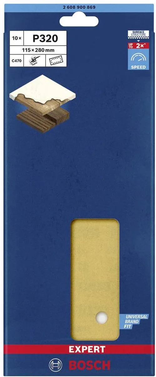 Bosch Professional EXPERT C470 Oscillerend Schuurpapier 280x115mm - 50 Stuks