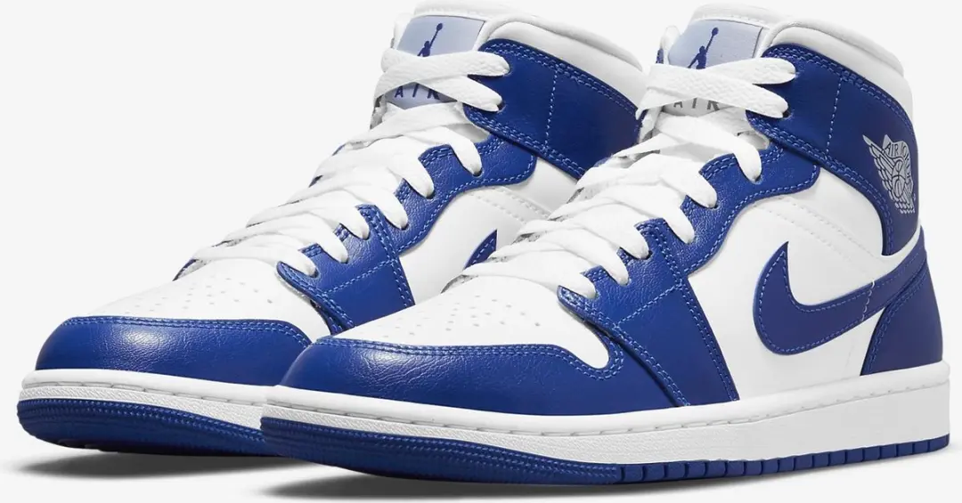 Nike Air Jordan 1 Mid BQ6472-104 - Maat 39 - Blauw - afbeelding 3 van 6