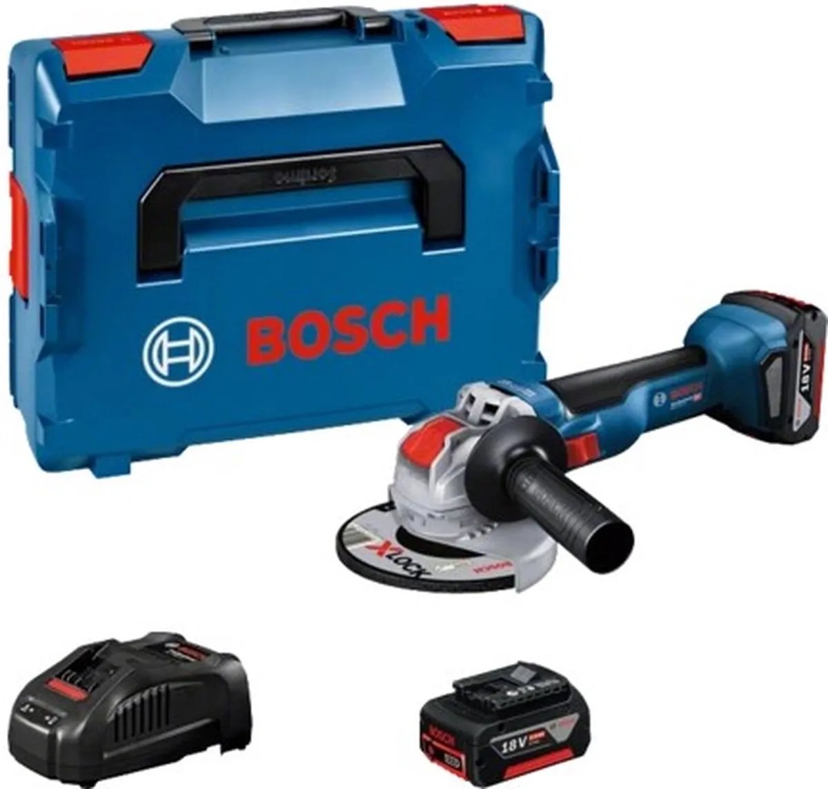 Bosch Professional GWX 18V-10 Accu Haakse Slijper - 2x 5.0Ah - 125mm - afbeelding 2 van 2