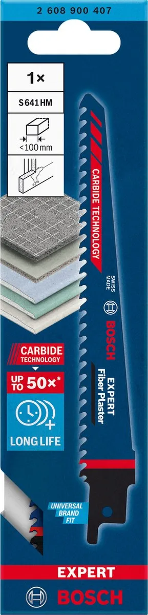 Bosch Professional 2608900407 Fiber Plaster S 641 HM Zaagblad - Metaal - afbeelding 6 van 6