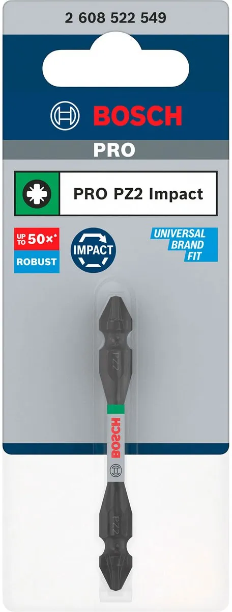 Bosch Professional Slagschroevendraaierbit dubbele bladen - afbeelding 4 van 5