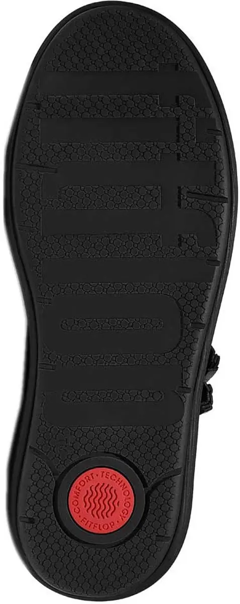 FitFlop IQ-Comff Tassel Leather Short Boots ZWART