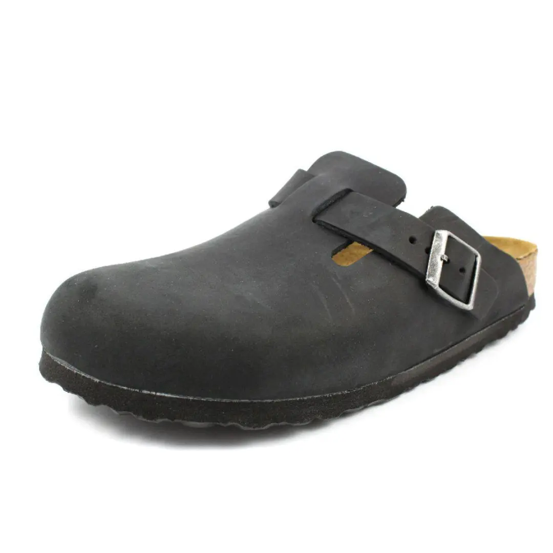 Birkenstock Boston FL Narrow Unisex Clogs - Maat 36 - Zwart - afbeelding 4 van 6
