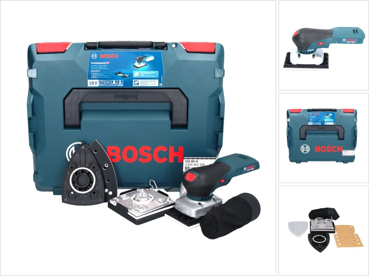 Bosch Professional GSS 18V-13 Vlakschuurmachine - 12.000 tpm - 3 Vellen