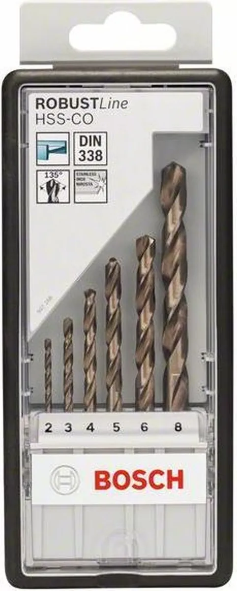 Bosch Professional Robust Line Metaalborenset HSS-CO 6-delig