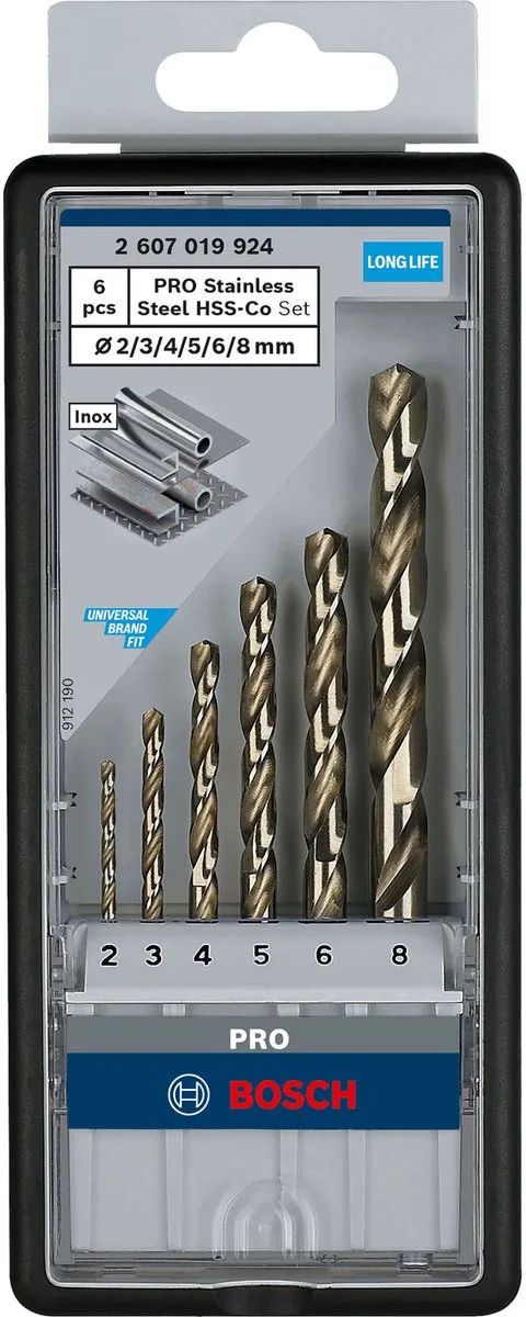 Bosch Professional Robust Line Metaalborenset HSS-CO 6-delig