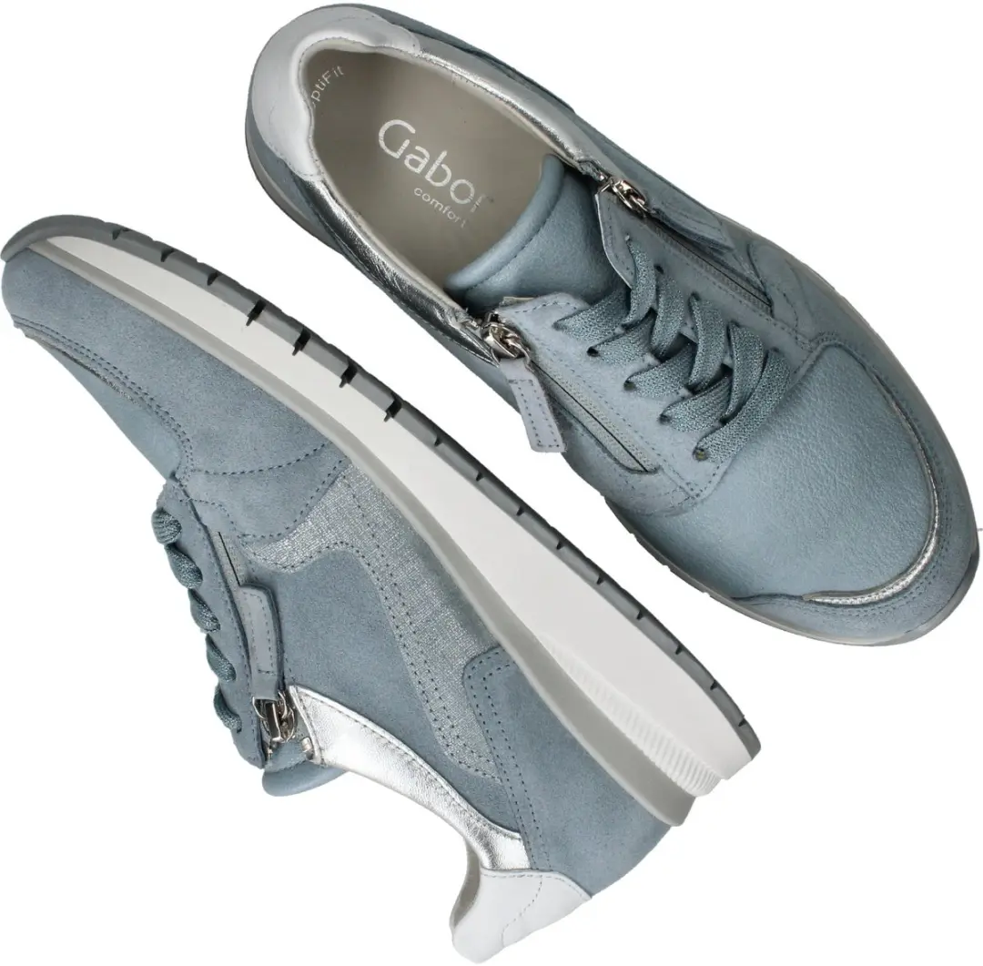 Gabor Sneakers Laag Met Stretch - Blauw - afbeelding 6 van 6