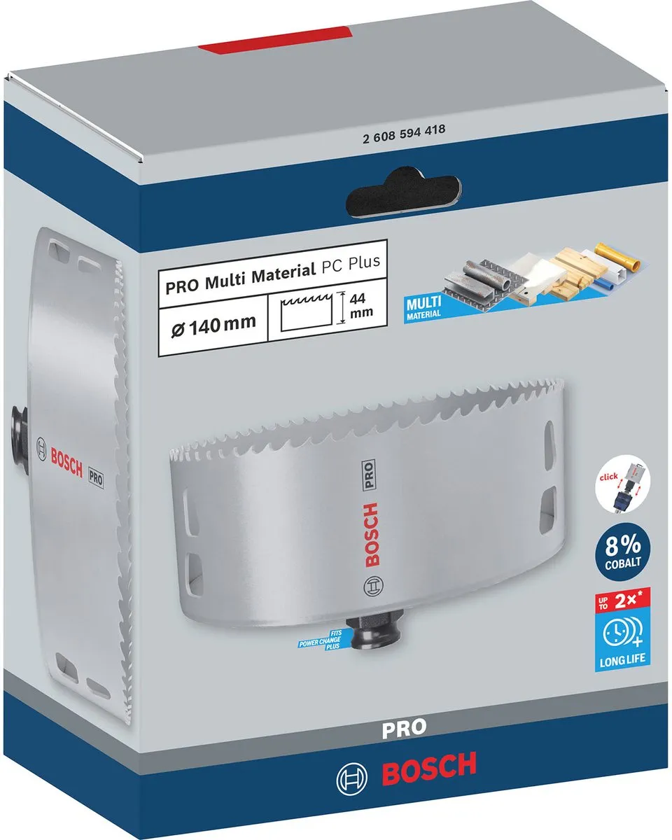 Bosch Professional Multi Materiaal PC Plus Gatenzaag 140mm - 2608594418