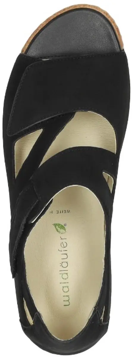 Waldlaufer Heliett Sandalen Plat - zwart - Maat 38.5 - afbeelding 4 van 6