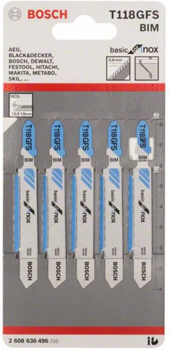 Bosch Professional DECOUPEERZB T 118 GFS 5 Decoupeerzaagblad