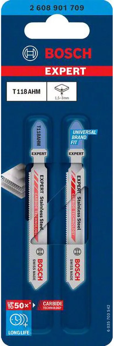 Bosch Professional EXPERT T118AHM Decoupeerzaagblad - Metaal - 2 Stuks