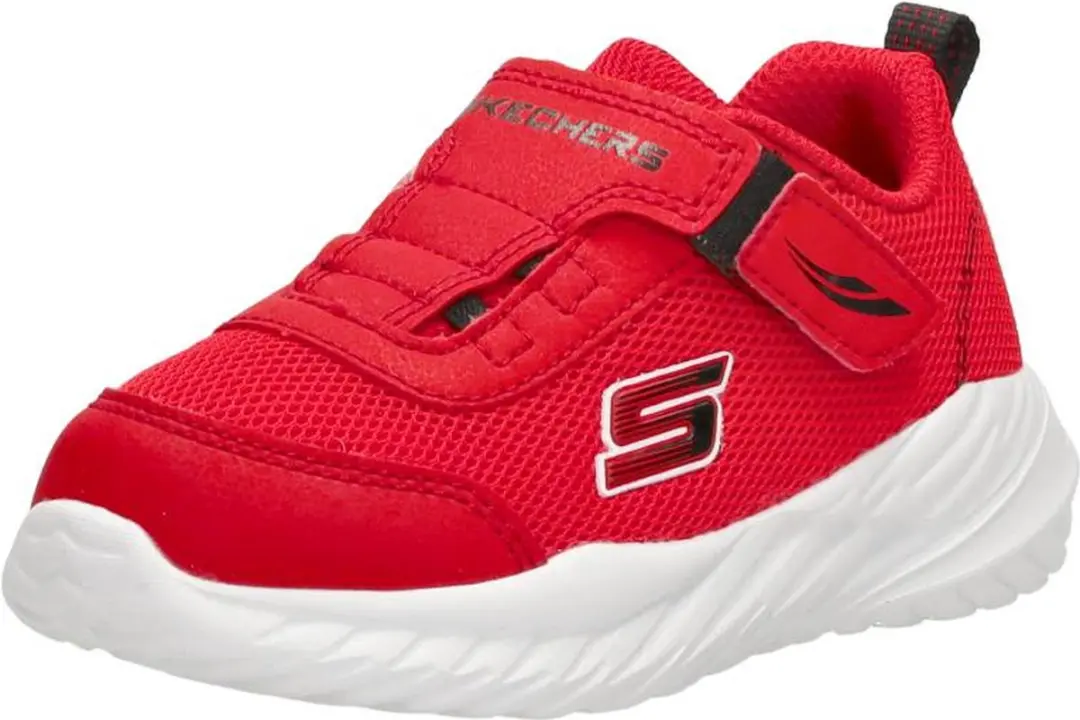 Skechers Nitro Sprint Klittenband Sneakers - Rood - afbeelding 4 van 6
