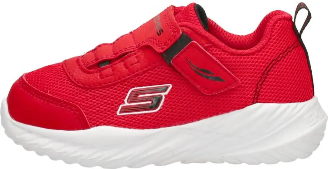 Skechers Nitro Sprint Klittenband Sneakers - Rood - afbeelding 2 van 6