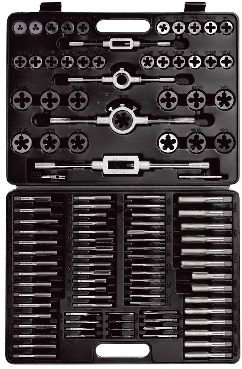 TOOLCRAFT TO-9913164 Tappen- en matrijzenset - 105 Stuks - Metaal