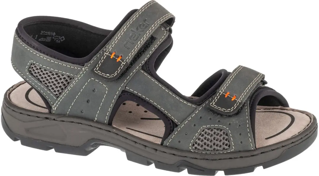Rieker Sandals, Mannen, Grijs, Sandalen, maat: 44