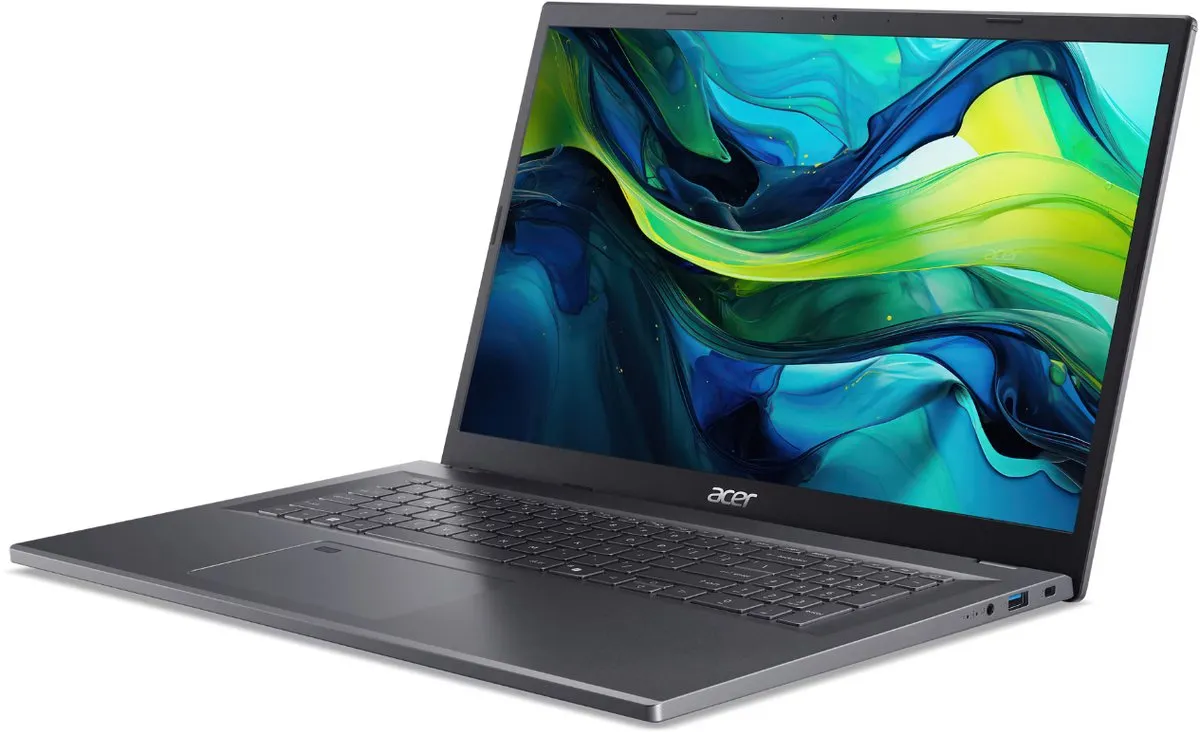 Acer Aspire 17 Pro A17-51M-56NU Intel® Core™ i5 i5-1334U Laptop 43,9 cm (17.3") Full HD 16 GB LPDDR5-SDRAM 1 TB SSD Wi-Fi 6E (802.11ax) Windows 11 Pro Grijs