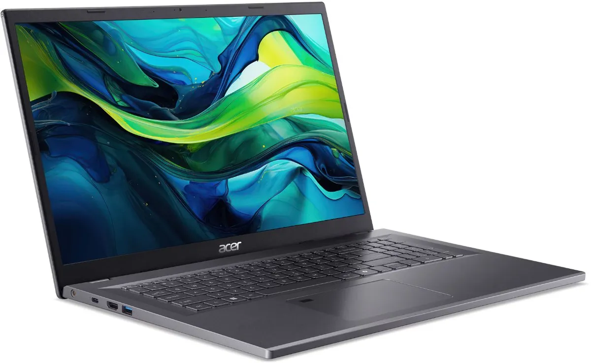 Acer Aspire 17 Pro A17-51M-56NU Intel® Core™ i5 i5-1334U Laptop 43,9 cm (17.3") Full HD 16 GB LPDDR5-SDRAM 1 TB SSD Wi-Fi 6E (802.11ax) Windows 11 Pro Grijs