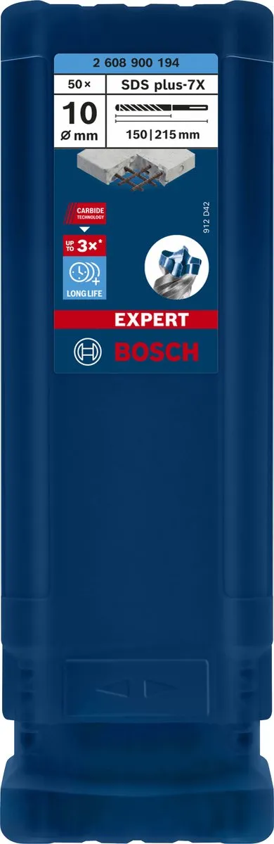 Bosch Professional EXPERT SDS plus-7X Hamerboor 10mm