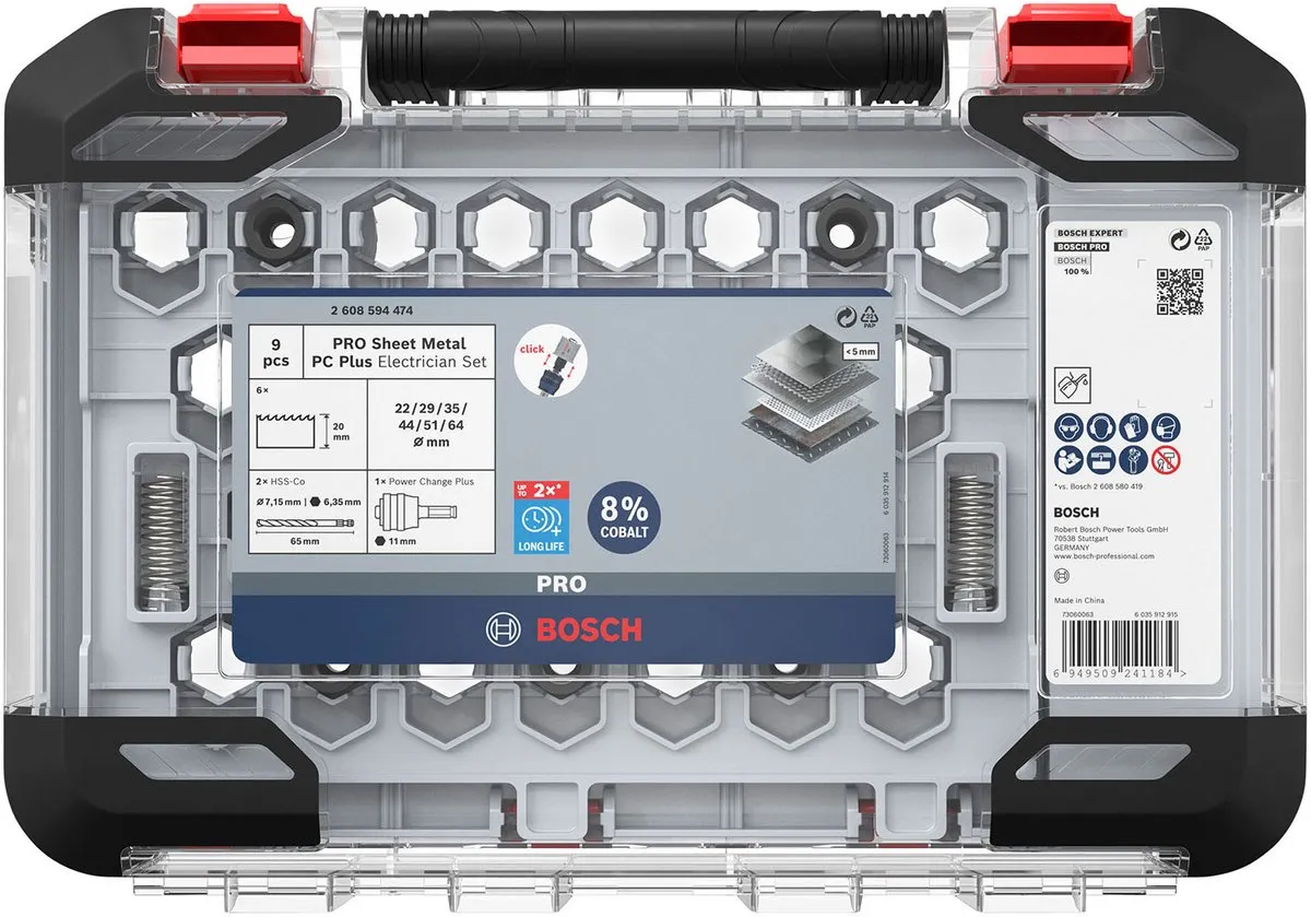 Bosch Professional PC Plus 8-delige Gatenzaagset 2608594474 - Metaal