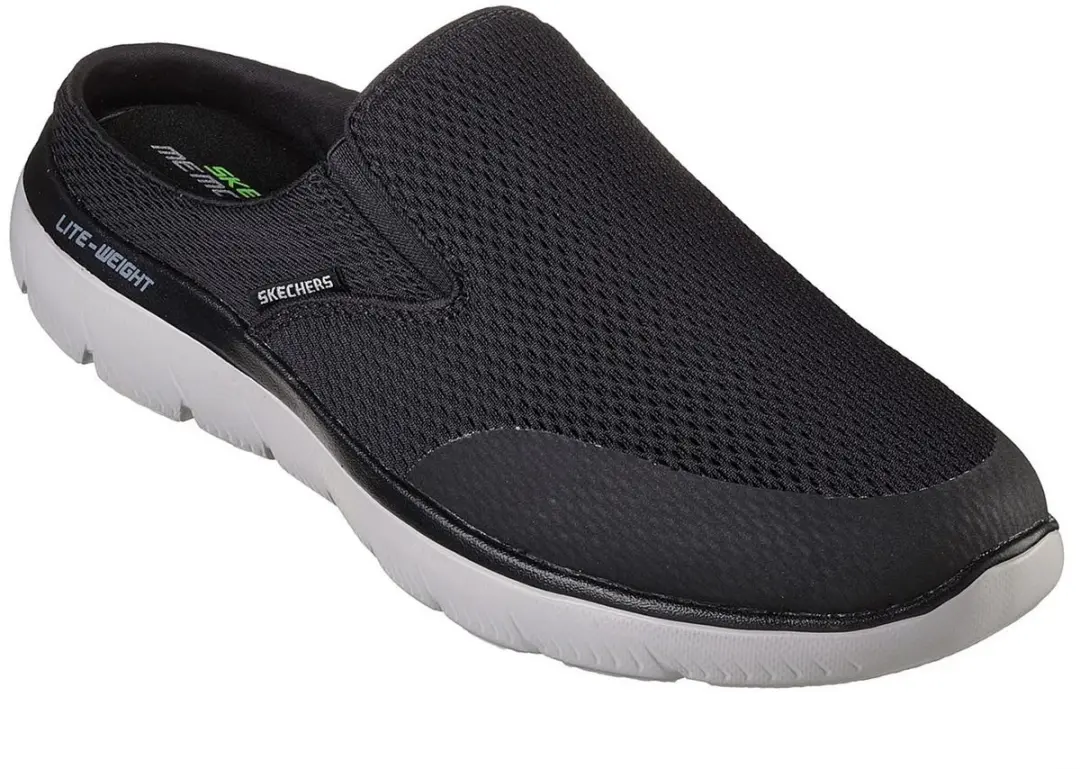 Skechers heren muiltjes SUMMITS VINDICATOR Zwart