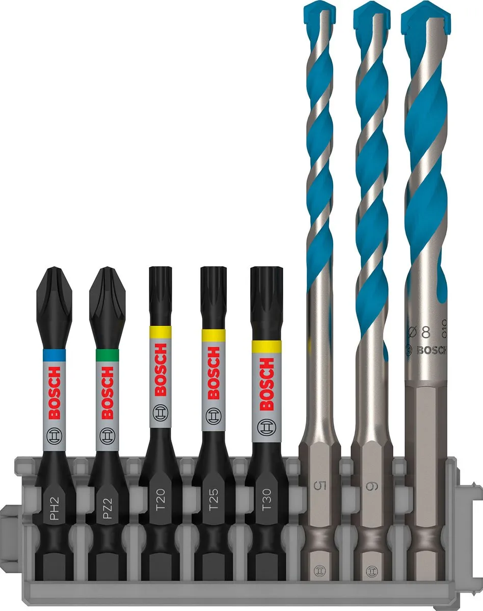 Bosch Professional Hex-9 MC Bitverzameling 5x - 8 Stuks