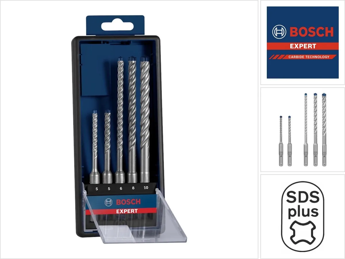 Bosch Professional EXPERT SDS plus-7X Hamerboorset 5-delig - 5/6/6/8/10mm