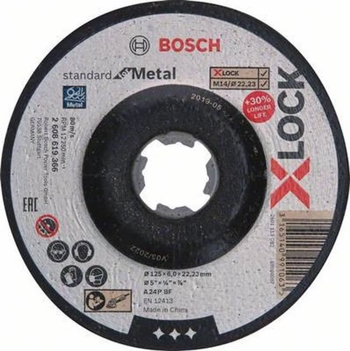 Bosch Professional X-Lock Afbraamschijf 125x6mm - 22,23mm - ASGAT