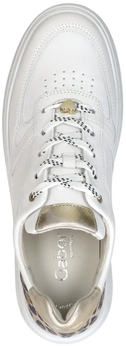 Gabor Leopard Sneakers Wit Leer - Dames - Maat 37 - afbeelding 5 van 6