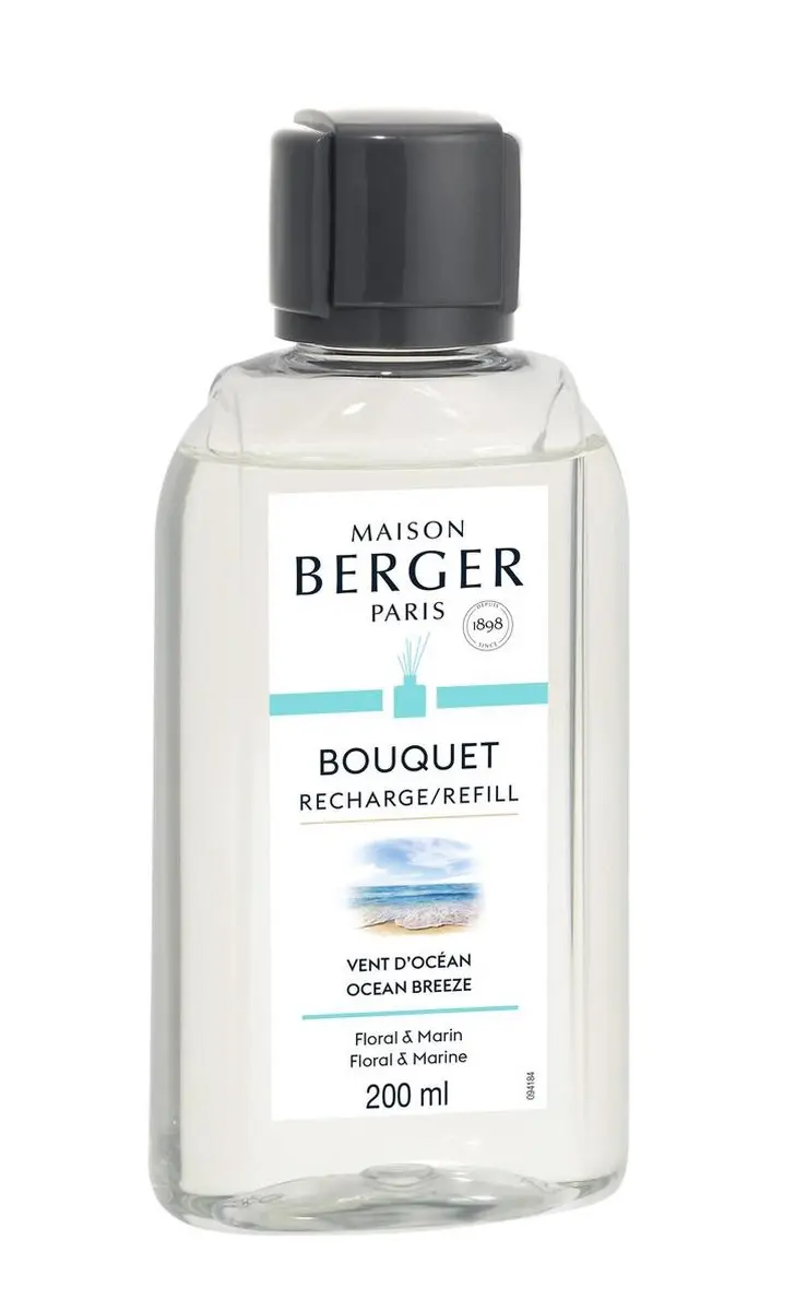 Lampe Berger Maison Paris Navulling Vent d'Ocean 200ml - Transparant