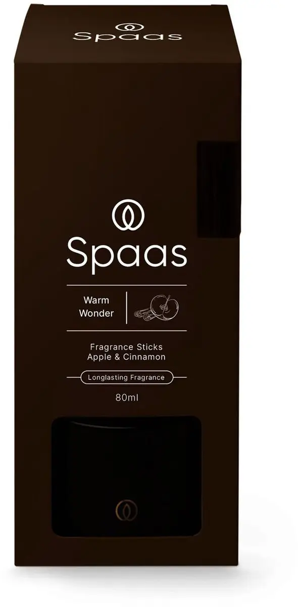 Spaas Geurstokjes Appel en Kaneel 80ml