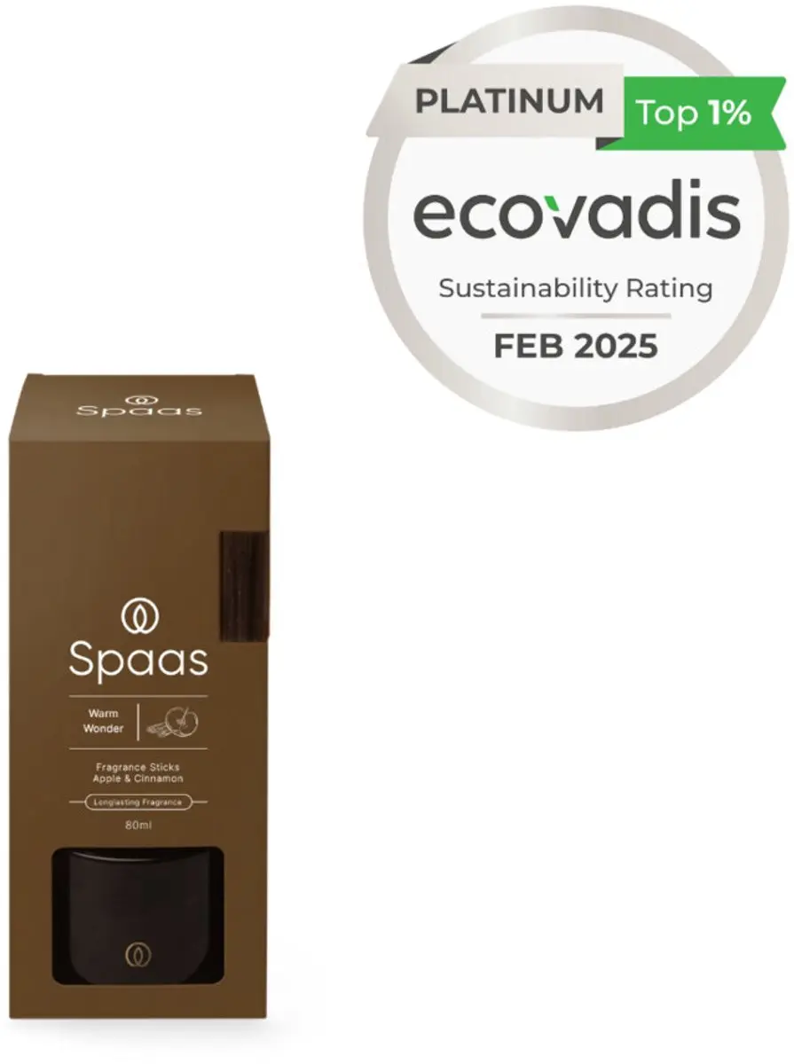 Spaas Geurstokjes Appel en Kaneel 80ml - Wit - afbeelding 4 van 6
