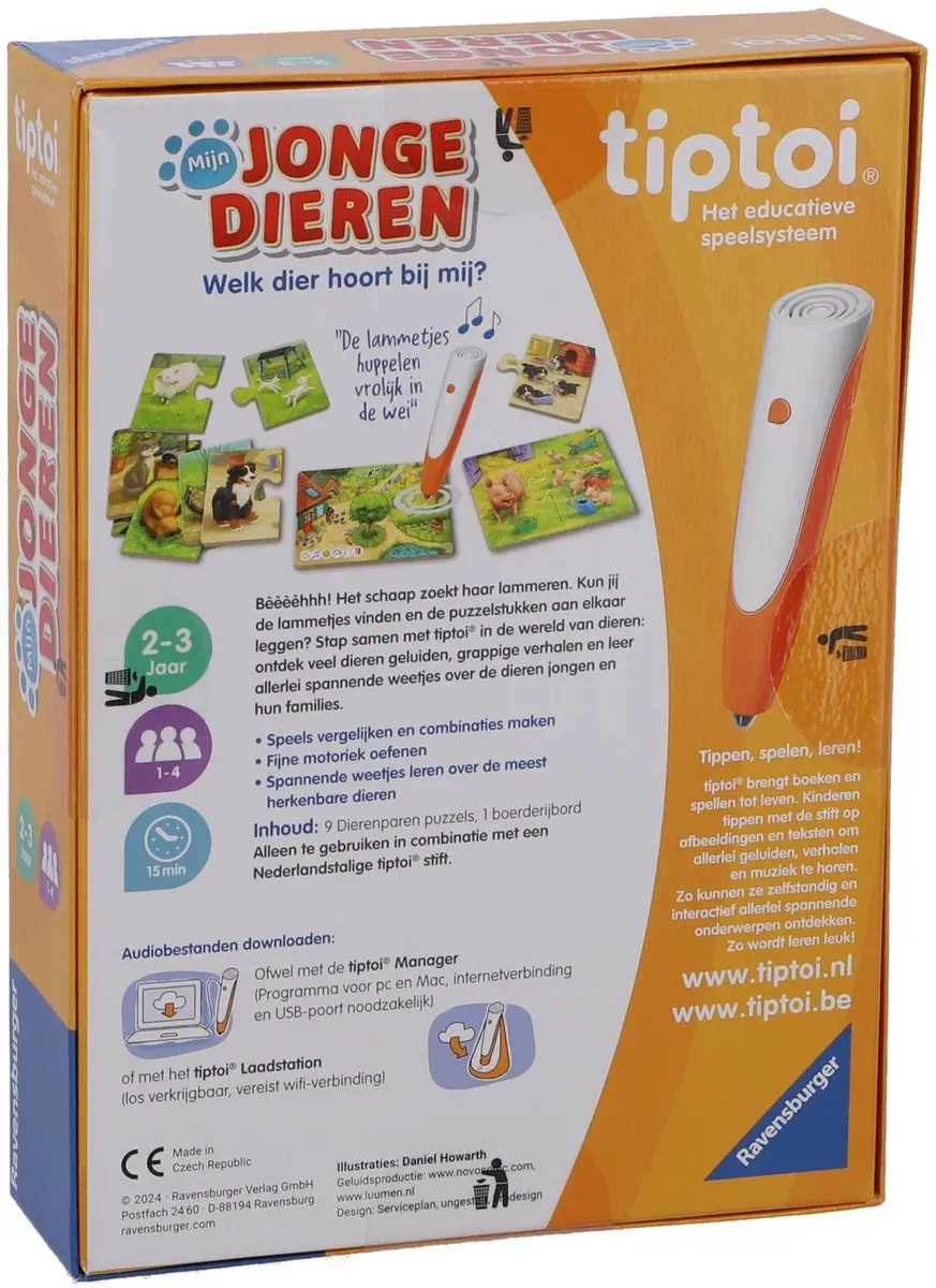 Ravensburger tiptoi Mijn Jonge Dieren 2184 - Interactief spel