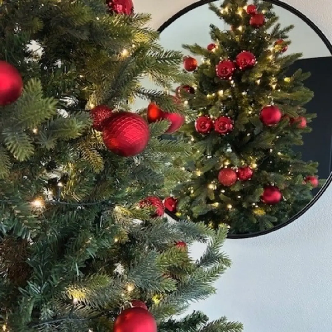 Decoris Kunststof Kerstballen Mix - 100 Stuks - Kerstrood - afbeelding 6 van 6