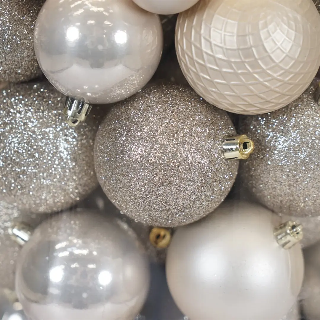 Decoris Kerstballenset Parelmoer - 100 Stuks - afbeelding 2 van 6