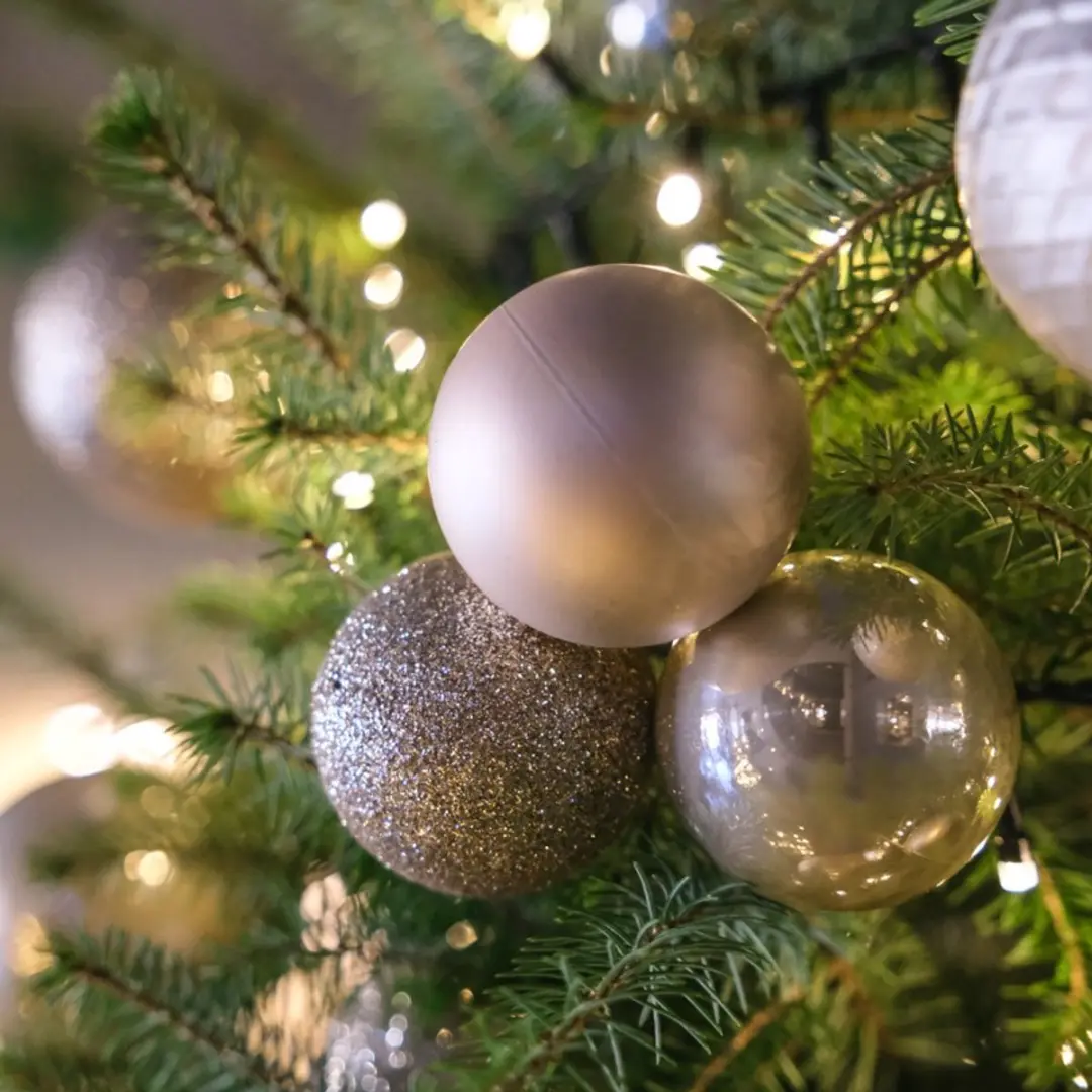 Decoris Kerstballenset Parelmoer - 100 Stuks - afbeelding 4 van 6