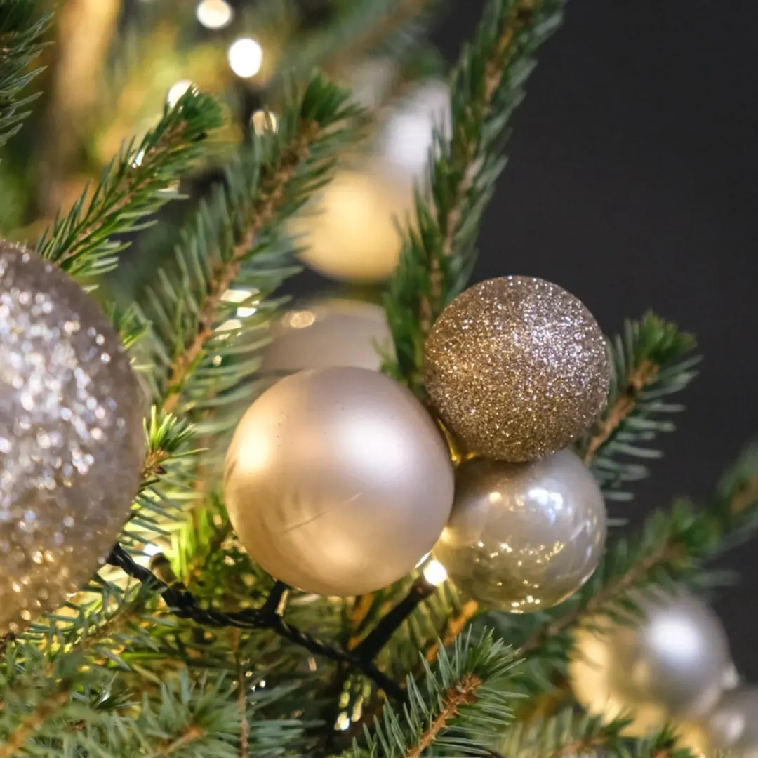 Decoris Kerstballenset Parelmoer