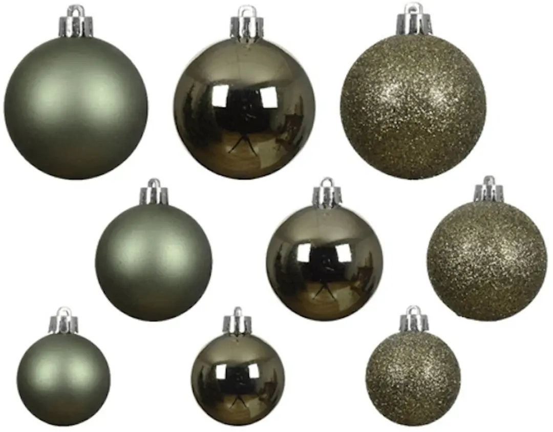 Decoris Kerstballenset Lichtgroen - 100 Stuks - afbeelding 4 van 6
