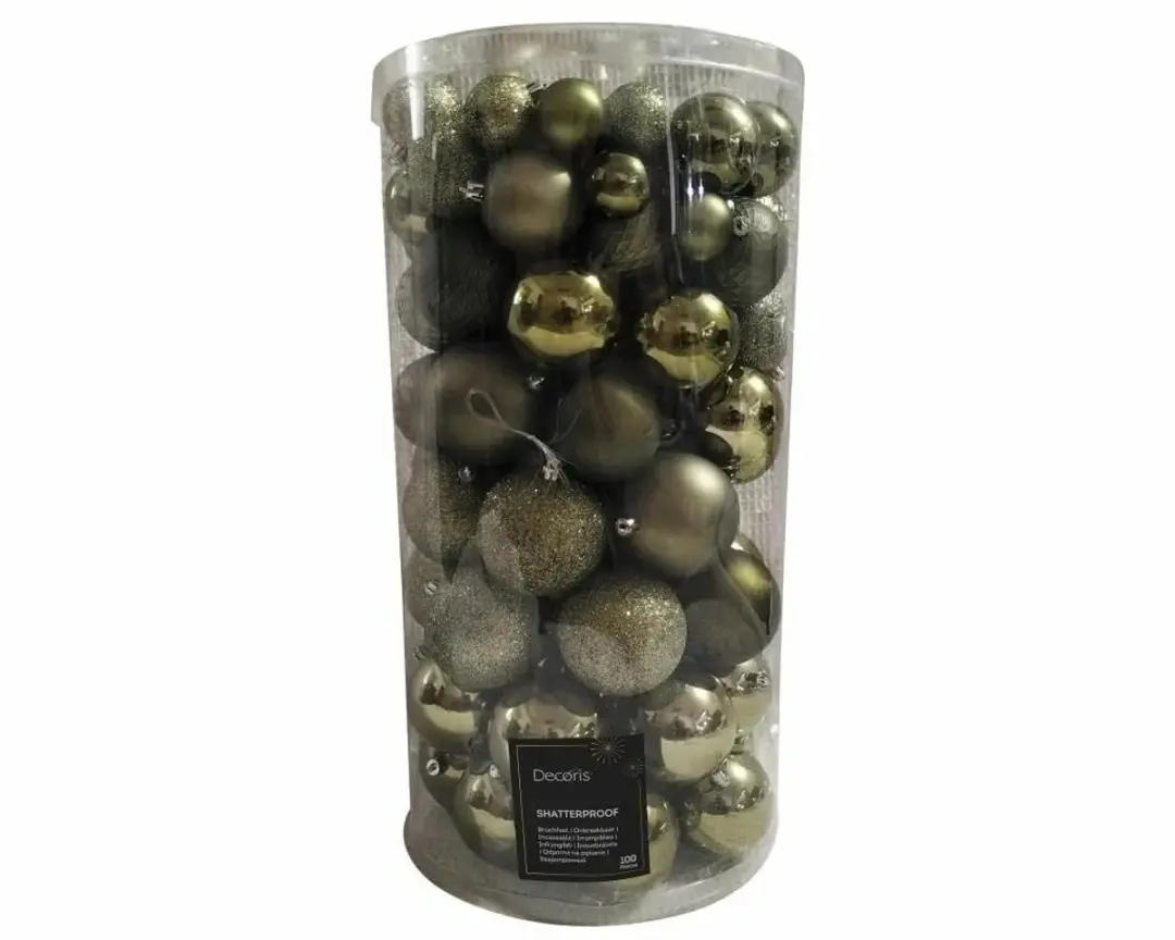 Decoris Kerstballenset Lichtgroen