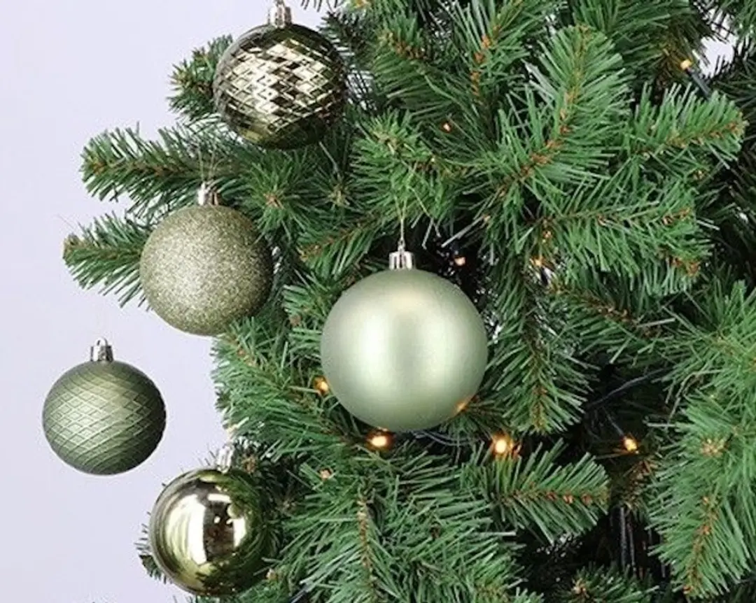 Decoris Kerstballenset Lichtgroen - 100 Stuks - afbeelding 3 van 6