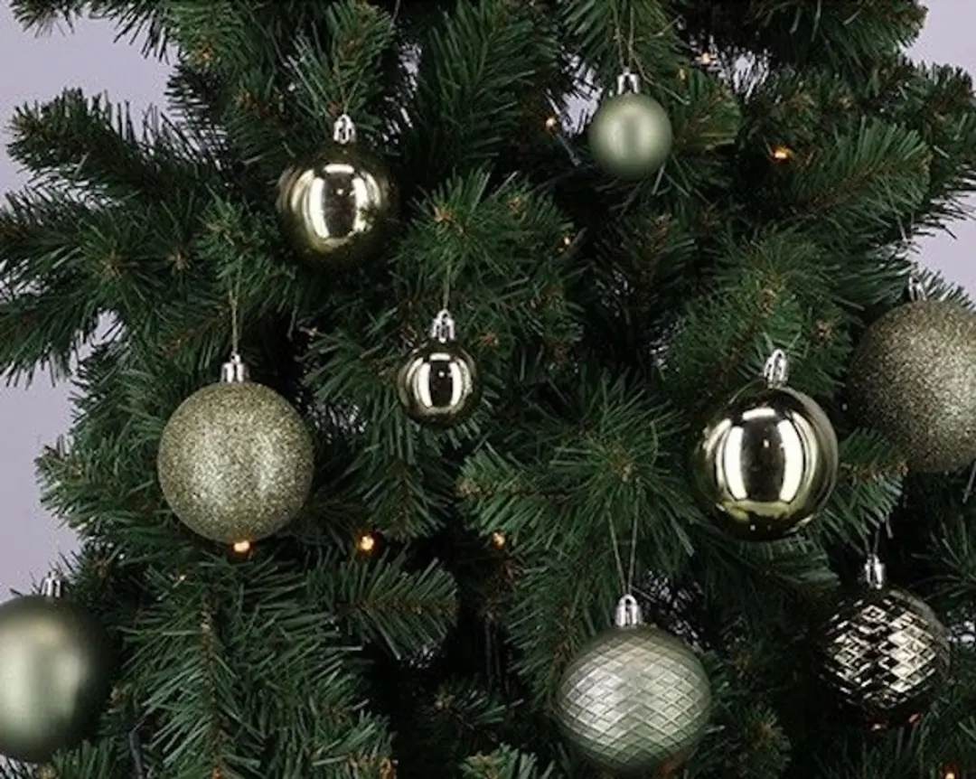 Decoris Kerstballenset Lichtgroen - 100 Stuks - afbeelding 2 van 6