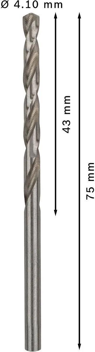 Bosch Professional ST. LINE 4.1mm HSS-G Boor - 10 Stuks