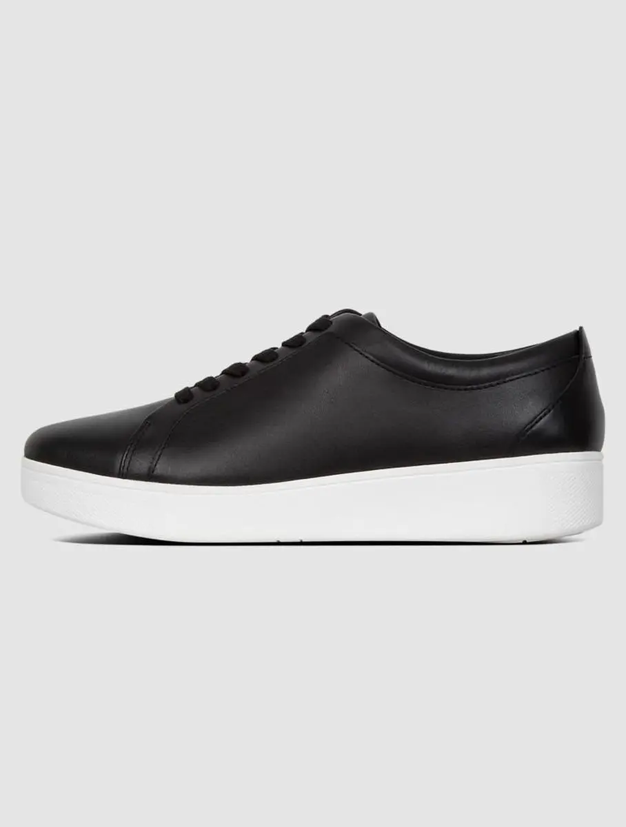FitFlop Rally sneakers leather ZWART