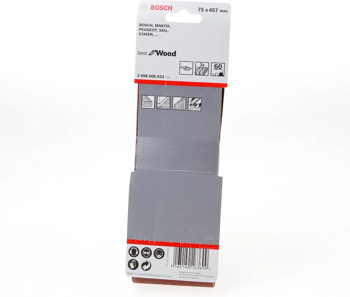 Bosch Professional 3 Banden 75x457mm Best Wood+Paint