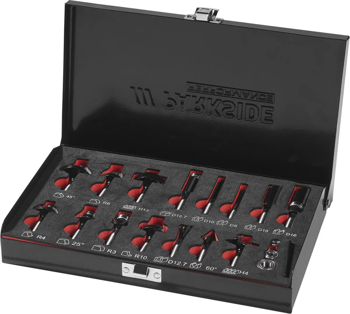 PARKSIDE Performance Freesbitset 15-delig 8mm
