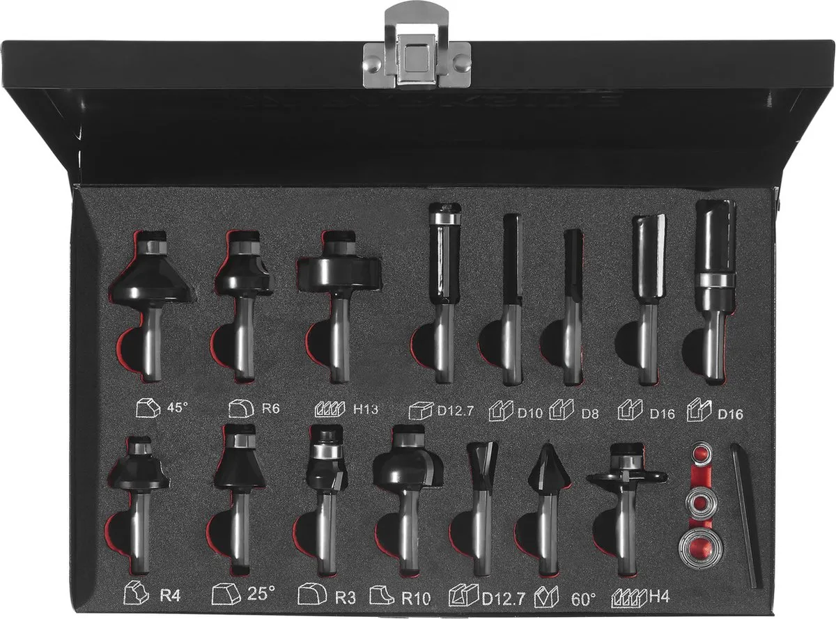 PARKSIDE Performance Freesbitset 15-delig 8mm