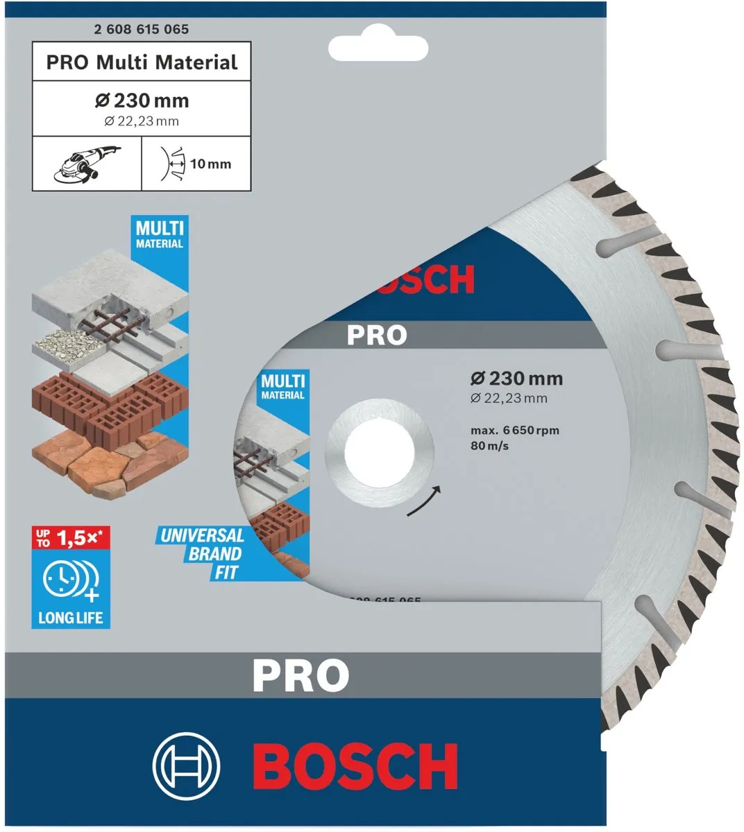 Bosch Professional Multi Material Diamant Doorslijpschijf 230mm - 2 Stuks
