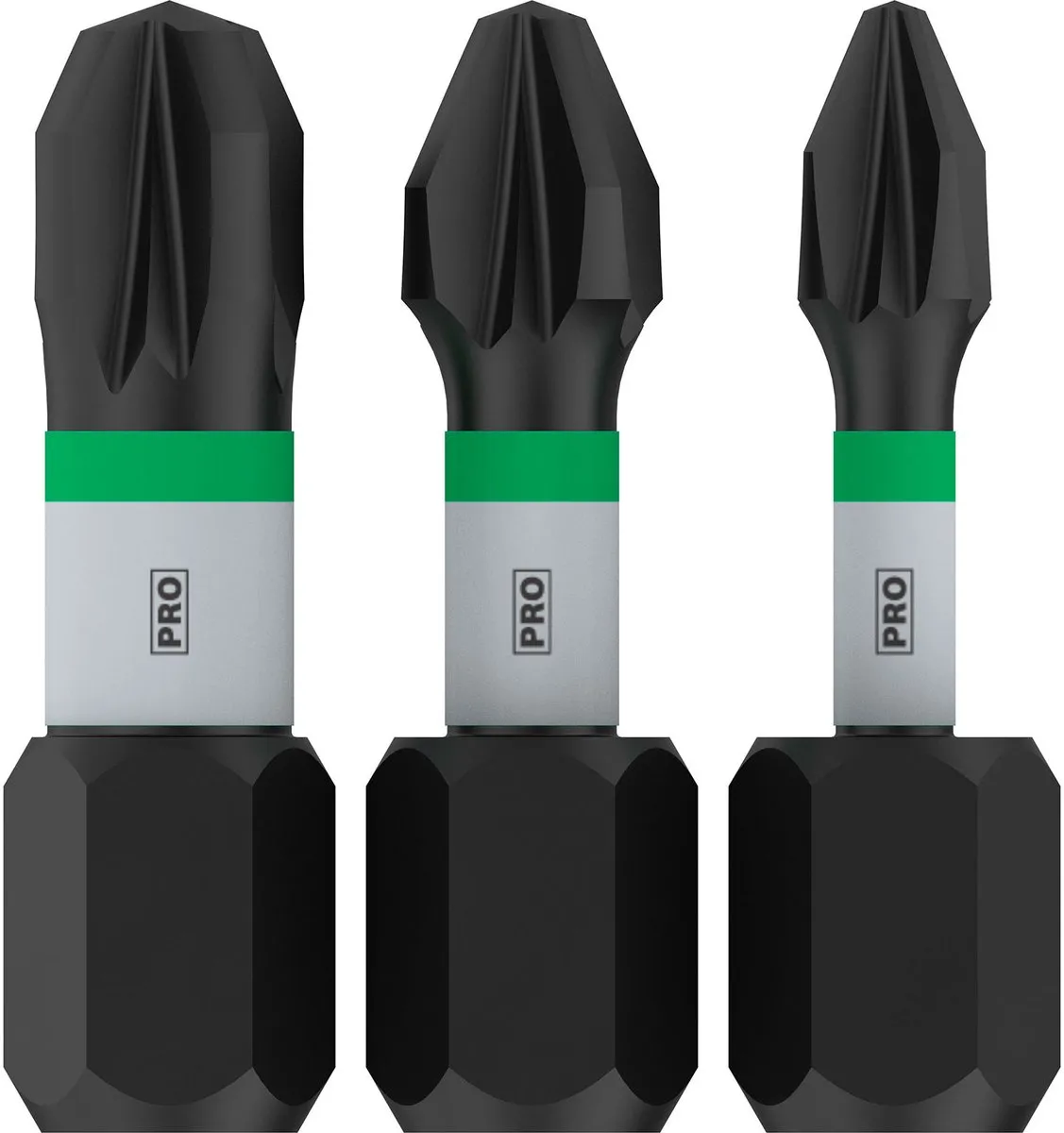 Bosch Professional PZ1/PZ2/PZ3 Slagbits 25mm - 3-delig - afbeelding 3 van 6