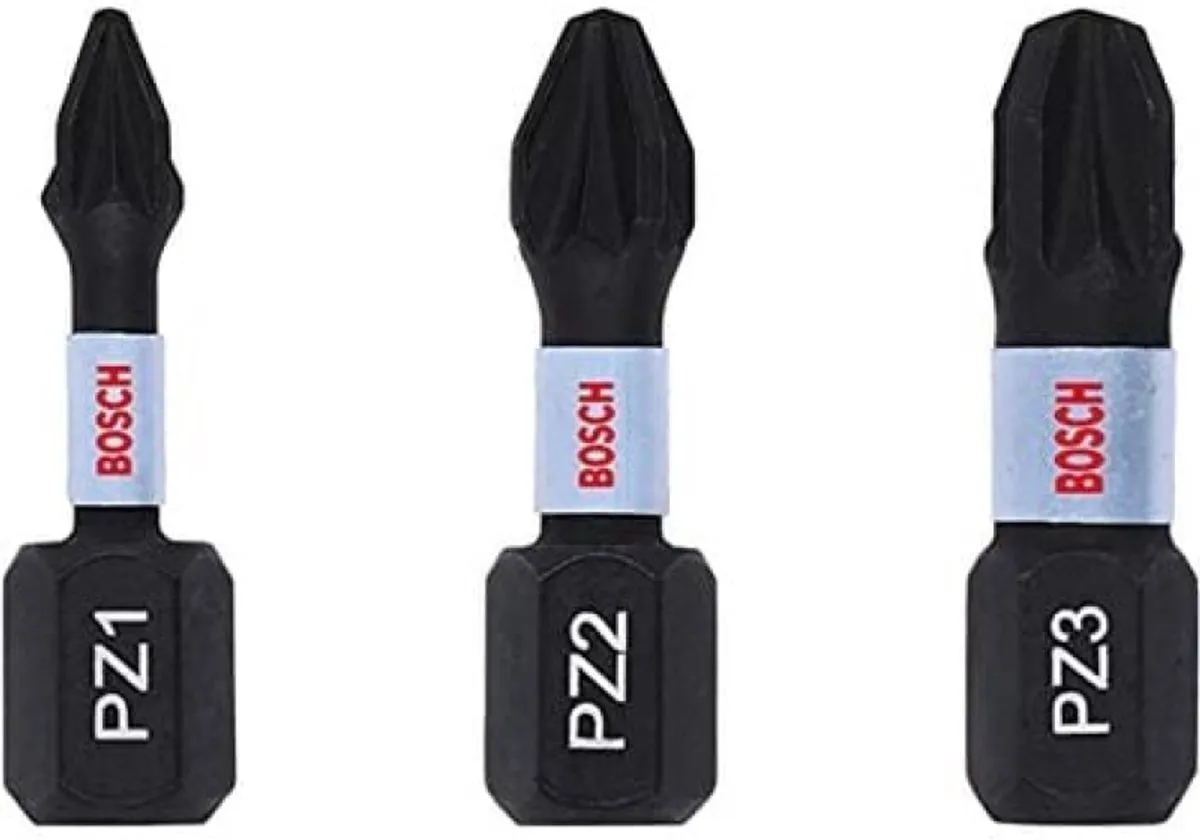 Bosch Professional PZ1/PZ2/PZ3 Slagbits 25mm - 3-delig - afbeelding 6 van 6